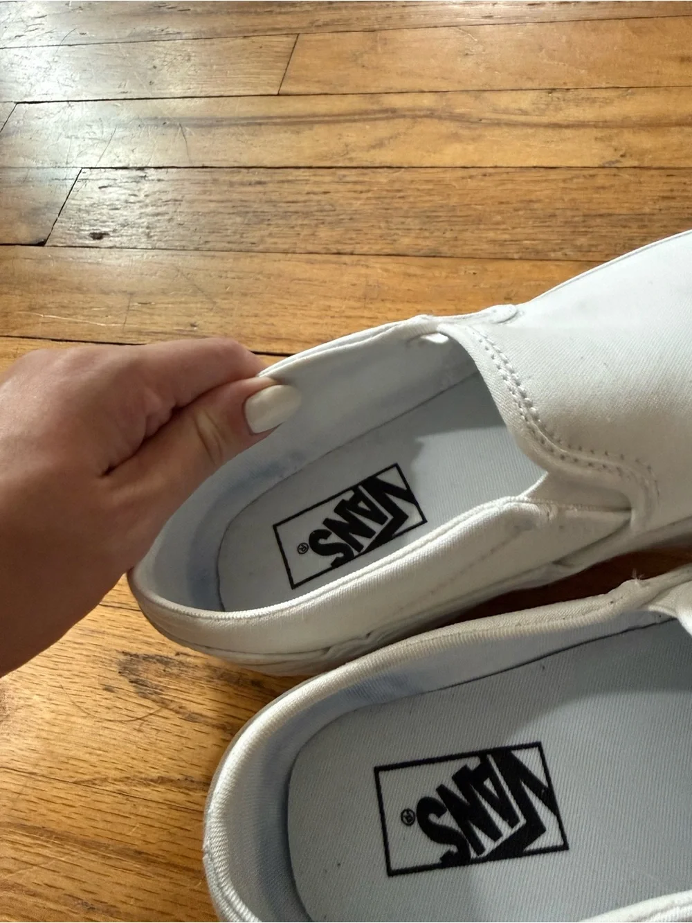 White Platform Vans